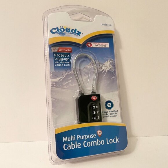 Cloudz Multi Purpose Cable Combo Lock - Picture 11 of 11